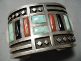 One Of The Best Vintage Native American Navajo Jimmie King Jr Turquoise Sterling Silver Bracelet-Nativo Arts