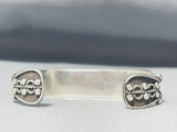 Bisbee Turquoise Vintage Native American Navajo Sterling Silver Rope Bracelet Old-Nativo Arts