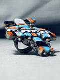Important Ben Begaye(d.) Kachina Vintage Native American Navajo Sterling Silver Ring-Nativo Arts