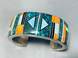 Important Best Mary Morgan Vintage Native American Navajo Turquoise Sterling Silver Bracelet-Nativo Arts