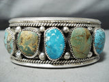 Native American One Of The Most Unique Ever Tommy Moore Turquoise Sterling Silver Bracelet-Nativo Arts