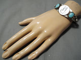 Incredible Coin And Sterling Silver Turquoise Bracelet-Nativo Arts
