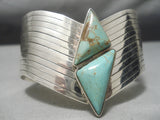 Incredible!! Vintage Native American Navajo Royston Turquoise Sterling Silver Bracelet-Nativo Arts