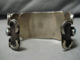 Striking Vintage Navajo Native American Sterling Silver Bracelet Cuff-Nativo Arts