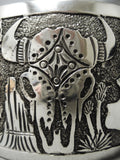 Quality Vintage Native American Navajo Betty Becenti Kokopelli Sterling Silver Bracelet-Nativo Arts
