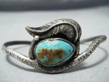Exquisite Vintage Native American Navajo Royston Turquoise Sterling Silver Bracelet Old-Nativo Arts