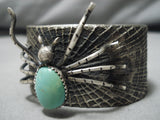 Native American Magnificent Vintage Navajo Turquoise Cluster Sterling Silver Bracelet-Nativo Arts