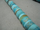 One Of The Largest Vintage Navajo Turquoise Heishi Native American Necklace Old-Nativo Arts