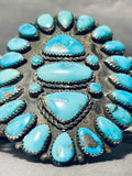 One Of The Most Unique Ever Vintage Native American Navajo Turquoise Sterling Silver Bracelet-Nativo Arts