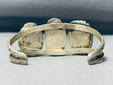 Sturdy Vintage Native American Navajo Domed Jet Sterling Silver Bracelet Cuff Old-Nativo Arts