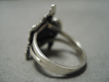 Important Navajo Horned Toad Sterling Silver Native American Ring-Nativo Arts