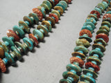 One Of The Best Vintage Santo Domingo Native American Navajo Royston Turquoise Necklace-Nativo Arts