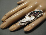 Important Vintage Native American Zuni Eldred Martinez Sterling Silver Turquoise Ring-Nativo Arts