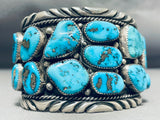 Best Will Blackgoat Vintage Native American Navajo Turquoise Sterling Silver Bracelet-Nativo Arts