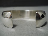 Authentic Vintage Native American Navajo Kirk Smith Sterling Silver Bracelet Old-Nativo Arts