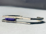 Important Vintage Native American Hopi Sugilite Sterling Silver Bracelet-Nativo Arts