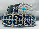 Quality Authentic Vintage Native American Navajo Turquoise Sterling Silver Concho Belt-Nativo Arts