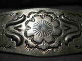 Incredible Vintage Native American Navajo Hexagon Sterling Silver Hair Barrette Clip-Nativo Arts
