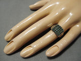 Marvelous Vintage Zuni Native American Sterling Silver Ring-Nativo Arts