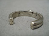 Rare Adjustable Sterling Silver Turquoise Vintage Native American Navajo Ring-Nativo Arts