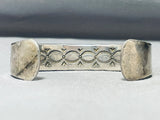 Heavy 14k Gold Vintage Native American Navajo Sterling Silver Bracelet Cuff-Nativo Arts