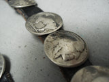 Astonishing Vintage Native American Navajo Silver Coins Concho Belt-Nativo Arts