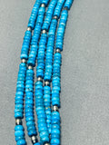 One Of The Most Unique Vintage Native American Navajo Concho Turquoise Sterling Silver Necklace-Nativo Arts