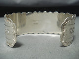 Signed San Felipe Native American Turquoise Sterling Silver Bracelet-Nativo Arts