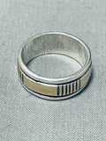 Real Gold And Silver Vintage Navajo Sterling Native American Ring-Nativo Arts