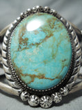Big Authentic Vintage Native American Navajo Royston Turquoise Sterling Silver Bracelet-Nativo Arts