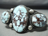 Verdy Jake Authentic Native American Navajo Rare Turquoise Sterling Silver Bracelet-Nativo Arts
