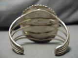 Important Huge Vintage Native American Navajo Tanya Rafael Turquoise Sterling Silver Bracelet-Nativo Arts