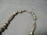 Native American Incredible Vintage Nvaajo Turquoise Sterling Silver Shadowbox Necklace-Nativo Arts