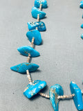 Alluring Vintage Native American Navajo Old Gilbert Turquoise Heishi Necklace-Nativo Arts