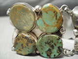 One Of The Best Vintage Native American Navajo Royston Turquoise Sterling Silver Link Bracelet-Nativo Arts