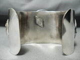 One Of The Most Detailed Ever Turquoise Sterling Silver Chief Bracelet-Nativo Arts