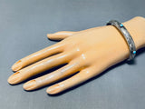 Noteworthy Native American Navajo Sleeping Beauty Turquoise Sterling Silver Bracelet-Nativo Arts