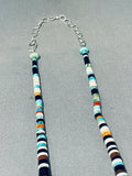Native American Spectacular Santo Domingo Turquoise Sterling Silver Dragonfly Necklace-Nativo Arts