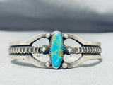 Marvelous Vintage Native American Navajo Royston Turquoise Sterling Silver Bracelet Signed-Nativo Arts