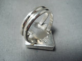 Important Navajo Flag Lapis Sterling Silver Flag Ring Native American-Nativo Arts