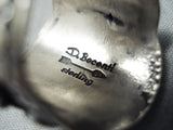 Native American Important Vintage Darryl Becenti Sterling Silver Repoussed Ring-Nativo Arts