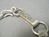 Native American Authentic Vintage Santo Domingo Anthony Lovato Sterling Silver Bracelet-Nativo Arts