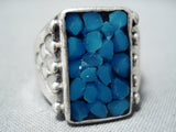 Beautiful Vintage Navajo Native American Turquoise Sterling Silver Ring-Nativo Arts
