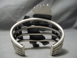 One Of The Best Native American Navajo Turquoise Kachina Inlay Sterling Silver Bracelet-Nativo Arts