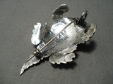 So Detailed!! Navajo Sterling Silver Horned Toad Native American Pin-Nativo Arts