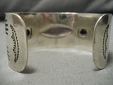 Early 1900's Hand Wrought Vintage Native American Navajo Sterling Silver Bracelet Old-Nativo Arts