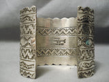 Rare Native American Sterling Silver Scorpion Huge Bracelet-Nativo Arts