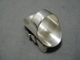 Museum Vintage Huge Storyteller Sterling Silver Native American Navajo Vintage Ring-Nativo Arts