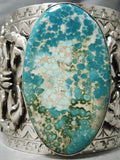 Colossal Scorpion Native American Gilber Turquoise Sterling Silver Bracelet-Nativo Arts