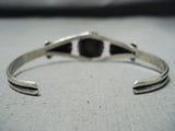 Phenomenal Vintage Native American Navajo Old Kingman Turquoise Sterling Silver Bracelet-Nativo Arts
